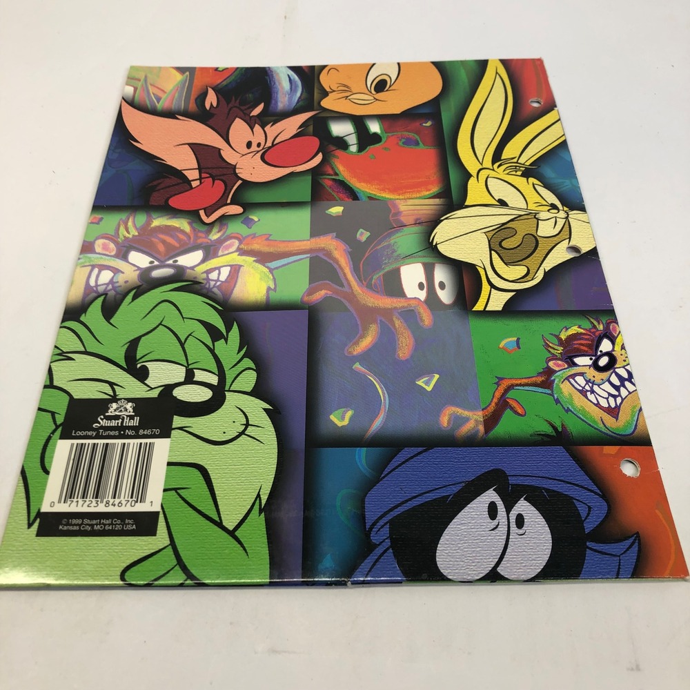 Vintage 90s Folders Lot of 6 Looney Tunes Dalmatian Jurassic Park Soccer - Picture 10 of 16